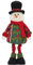 JISADER Weihnachtsdeko Figuren Plüsch, Weihnachtsmann Puppe Deko, Weihnachten Rentier Schneemann Figuren, Handmade Winterliche Stand Figur mit Teleskop-Beinen für Urlaub, Zuhause, Party, Stil b