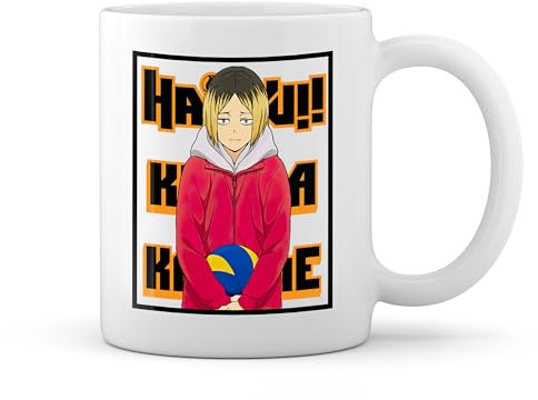 Haikyuu Kozume Karasuno Voleyball Anime Art Weiße Tasse Mug