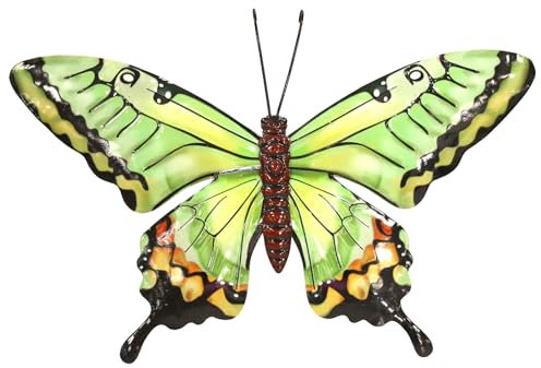 Primus Wandschmuck Schmetterling, Metall, mittelgroß, Grün