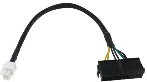 Create idea Cable adaptador de alimentación ATX de 24 pines a 6 pines compatible con Dell Inspiron 3470 compatible con Optiplex compatible con Dell Vostro