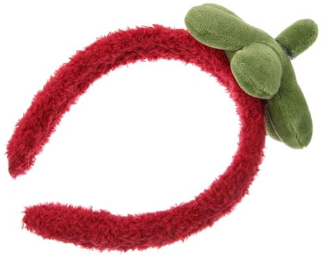 PACKOVE Erdbeer Haarreifen Erdbeer Stirnband Süßes Make-Up Stirnband Erdbeer Haarschmuck Hautpflege Stirnbands Erdbeer Kostüm Damen Eignen Sich Für Tägliche