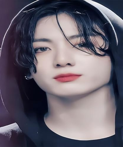 GerRit Kits de peinture de diamant 5d diy 5d pour adultes enfants,BTS, kits de broderie en diamant rond complet-30x40cm