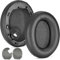1 par de almohadillas acolchadas para auriculares Sony-WH-1000XM4 1000X M4, transpirable, funda para auriculares para juegos, orejeras de repuesto, color negro