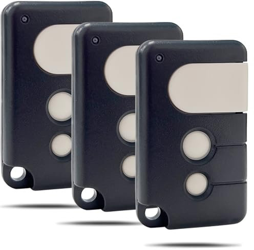 Lot de 3 émetteurs manuels universels pour chamberlain MotorLift LiftMaster TX4RUNI, TX2REV, 84335EML, 84333E, 94333E, 4330E, 4335EML