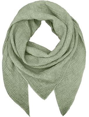 TMK Weiches und leichtes Unisex-Dreieckstuch aus 100% Baumwolle cod.9485 (Vintage, Militär)