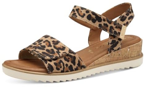 Tamaris Sandalette Damen Vegan Bequem braun,EU 41