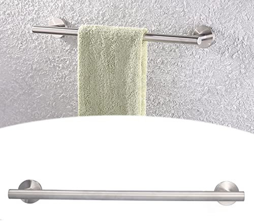 Porte-Serviettes en Acier Inoxydable 304, Porte-Serviettes pour Salle de Bain, Cuisine, Buanderie, 45 Cm, brossé à la Main, Porte-Serviettes Mural avec Vis, Idéal pour Les
