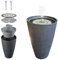 Hydria Pirene Lite Fontaine sans fil prête à l'emploi rechargeable avec télécommande Fonctionne sans énergie solaire Fontaine d'intérieur et d'extérieur Noir