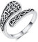 URONE Keltischer Knoten Ring Sterling Silber Hexen Knoten Kreuz Einstellbare Band Ring Hexe irischen Schmuck für Frauen