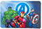 Avengers Marvel Platzdeckchen aus weichem Kunststoff, rutschfest, waschbar, hitzebeständig, 44 x 30 cm