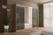 ALTDECOR Kleiderschrank mit Spiegel und Schiebetüren, kugelgelagerte Führungsschienen und Aluminium-Leisten, LED-Beleuchtung (16 Farben) und Fernbedienung - VESLI - 250cm Eiche Craft/Lacobel Grau