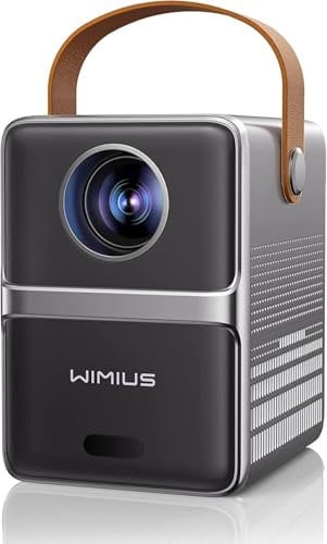 Mini Beamer【Elektrischer Fokus】 Beamer WiFi Bluetooth 1080P Full HD Tragbarer Handy, WiMiUS P61 Beamer Heimkino Outdoor für Android/iPhone/Tablet/Laptop/PS5/Xbox/TV Stick