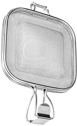 SUPVOX Parrilla De Sándwich Fritura Reutilizable Redes Hamburguesa Estante Tostada Cestas Rodantes para Asar Tostado Bandeja De Hornear Cocinando Microonda Silver Acero Inoxidable