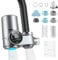 Grifo de filtro de agua con indicador LED para cocina, grifo de filtro de agua con filtro de carbón activo para eliminar el cloro y metales pesados, grifo de filtro digital con esterilización UV