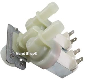 Marel Shop® - Elettrovalvola 2 Vie 180 Gradi 12V per Lavatrice compatibile con LG 5220FR1251G 5220FR2067J per Modelli: F94J62WH - F72N23WH - F84J60WH - F84N25IXS - F84J62ST - F74J60WHW