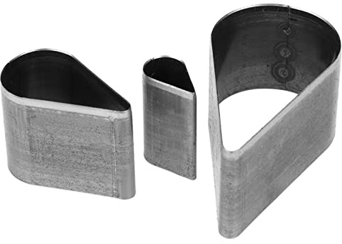 Yctze 3pcs Leather Craft Cutter Set - Heart, Pentagon & Shape Knife Mold Die Template Cutting and Punching Leather, Cardboard, and More - Iron Construction Easy Use (Teardrop Shape)