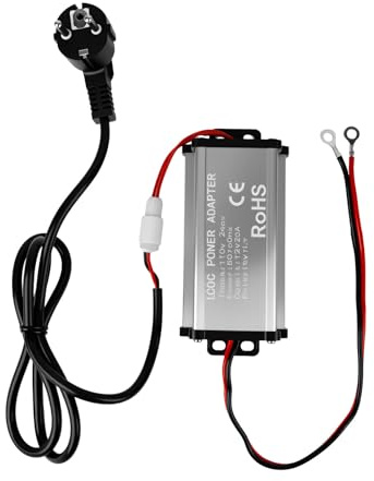 Adaptateur d'alimentation 230 V à 12 V Transformateur,Transfo AC à DC | Convertisseur de Tension,230v 12v pour Chauffage Diesel Tout-en-Un 5 KW 8 KW pour Caravane,Garage ou Usage intérieur