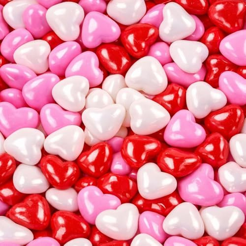 Sweetie Tooth 100g Edible Heart Sprinkles – Sugar Cake Decorations, Heart Sprinkles for Cupcakes, Cakes, Ice Cream & Icing Toppers