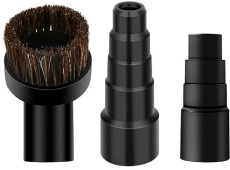 BETOOKY Universeller mit Bürstenaufsatz 50mm Staubsauger Schlauchadapter und 23mm aus Kunststoff 3 Stück Langlebig und Leicht Bürsten für Staubsaugerdüsen