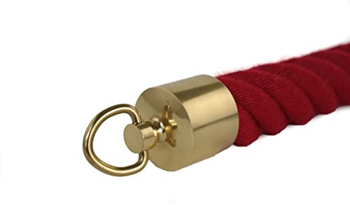Seilendkappe Seilkappe mit Ring Messing glänzend für 40mm Seil Handlaufseil Treppenseil