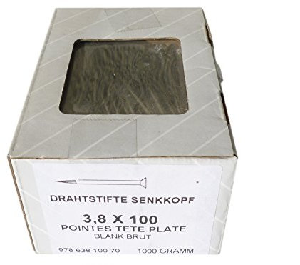 1kg SWG Drahtstifte Senkkopf blank 3,8x100 - 97863810070