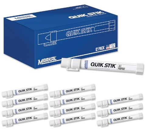 Markal 3 mm Quik Stik Paint Marker, Weiß