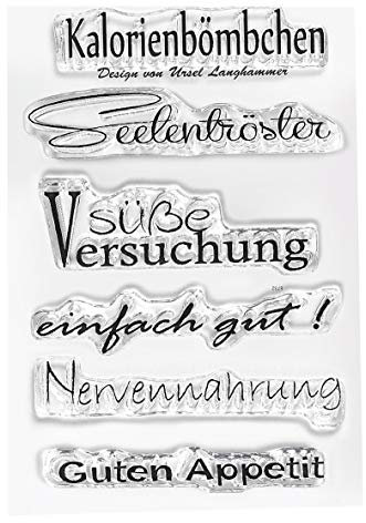 Clear Stempel-Set Guten Appetit, ca. 7,4x10,5cm