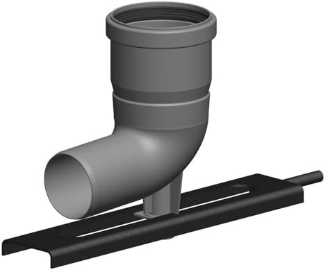 ATEC Abgas Schachteinführung mit Auflager D60/DN80 Abgasrohr