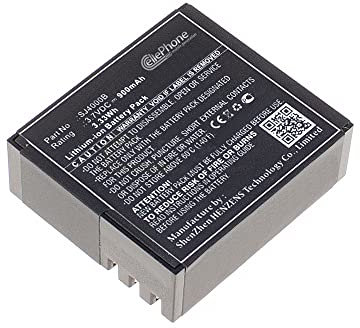 cellePhone Akku Li-Ion kompatibel mit Apeman A60 A66 A70 A77 A80 4K 1080p HD Sports Action Camera