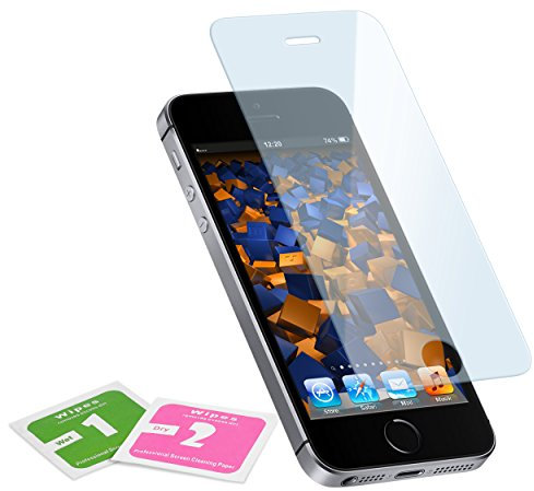 mumbi Glasfolie Hartglas 9H für iPhone 5 , iPhone 5s , iPhone SE