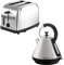 SQPRO Ensemble petit-déjeuner avec bouilloire sans fil 1,8 l assortie et grille-pain à 2 tranches avec 6 réglages de contrôle du brunissement