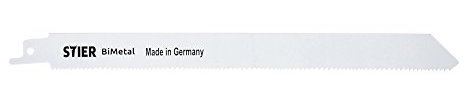 STIER Säbelsägeblatt, 5 Stück, ST4434, Schnittlänge 210 mm, Zahnteilung 1,8-2,5 mm, perfekt für Holz- und Metallschnitte, präzise und langlebig für vielseitige Anwendungen