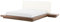 Supply24 since 2004 Designer Bett Japan Stil Japanisches Holzbett Farbe BRAUN flaches massives Futonbett mit Lattenrost/Lattenrahmen günstig 180x200 cm