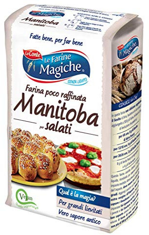 3X Lo conte Le Farine magiche Salati Farina Manitoba 1kg Harina para hornear pizza