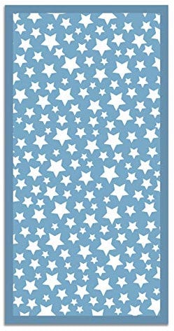 Panorama Alfombra Vinílica - Modelo Estrellas Color Azul 300x200 cm - Varios tamaños - Decoración Hogar, Cocina y Salón