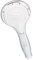 bremermann Handbrause mit 5 Strahlarten 1/2“, für alle Brauseschläuche, easy clean (weiß)