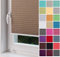 Home-Vision® Premium Plissee Faltrollo ohne Bohren mit Klemmfix, Kollektion „Melange” Leinenoptik Blickdicht Sonnenschutz Jalousie für Fenster & Tür (Beige, B90cm x H120cm) Modern Klemmträger