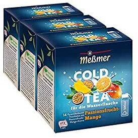 Meßmer Cold Tea Passionsfrucht-Mango, 14 Pyramidenbeutel, 3er Pack