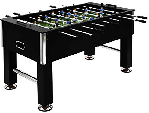 60 kg Profi-Kickertisch 140 x 74,5 x 87,5 cm Tischfußball aus Stahl mit 2 Toren + 2 Luftballons + 2 Anzeigetafeln + 8 Spielerruten + 22 Spieler