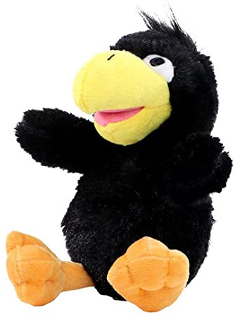 Minifeet Rabe Karl - Kuscheltier Plüschtier Stofftier Spielzeug - kuschelig weich - Geschenk für Kinder Baby Mädchen Junge Geburt Geburtstag Einschulung | Höhe: 21 cm