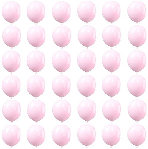 Luftballons Pastell Rosa 12 Zoll,36Stück Macaron Rosa Luftballons Helium Ballons,HellRosa Latex Luftballon Partyballons für Geburtstag,Hochzeit,Geschlecht Offenbaren,Brautdusche,Babyparty Dekorationen