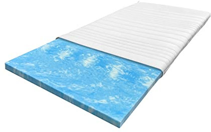 Gelschaum XXL Topper 200x220 cm Royal für Matratzen & Boxspringbett - Matratzenauflage Gel mit Tencel Bezug – 8 cm - hohes RG50 - Made in Germany - 200x220 cm