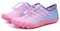 AONETIGER Badeschuhe Herren Wasserschuhe Damen Strandschuhe Sommer Atmungsaktiv Barfußschuhe rutschfeste Schwimmschuhe Surfschuhe Aquaschuhe Fitnessschuhe(Rosa Blau,38EU)