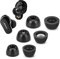 Memory Foam Tips for Bose QuietComfort Earbuds II, No Silicone Eartips Pain, Anti Slip Replacement Ear Tips, Fit in the Charging Case, 3 Pairs (Mixed Sizes S/M/L, Black)
