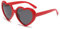 YAMEIZE Trendy 90s Polarisiert Love Herz - Sonnenbrille für Damen Herren Heart Retro Herz Form Brille Vintage Coloful Funny Party im Freien