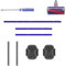 Moupaa Set di ruote per aspirapolvere Dyson V6 V7 V8 V10 V11 Aspirapolvere Testa a Rullo Morbido Ricambio Accessori Parti