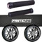 Fantic26 Stunt Scooter Trick Roller Ersatzteile Bundle I ODI SLX Soft Griffe I F26 Spy7 110mm Abec11 Rollen I Griptape Basic Schwarz/Weiß
