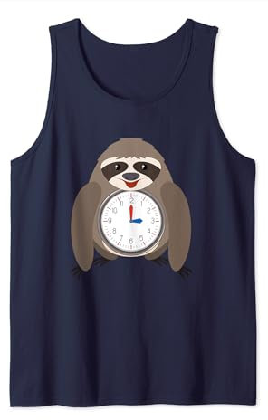 Faultier-Uhr Tank Top