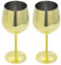 Kyrio 2pcs Weingläser aus Edelstahl, 500 ml, Sektgläser, bruchsichere Partygläser, unzerbrechliche Metall-Weingläser für Geschenke, Party, Camping, Geburtstag, Hochzeit (Gold)