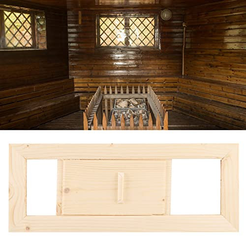Rückluft 35 x 14 x 2 rechteckig Holz Lüftungsgitter Lüftung Dampfbad Sauna Zubehör